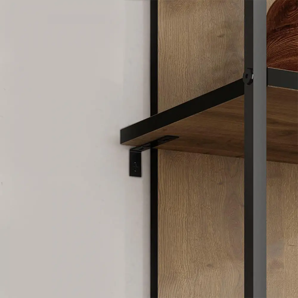 Βιβλιοθήκη Archy Megapap χρώμα ανοιχτό καρυδί 53x31,7x180εκ. - GP037-0261,3