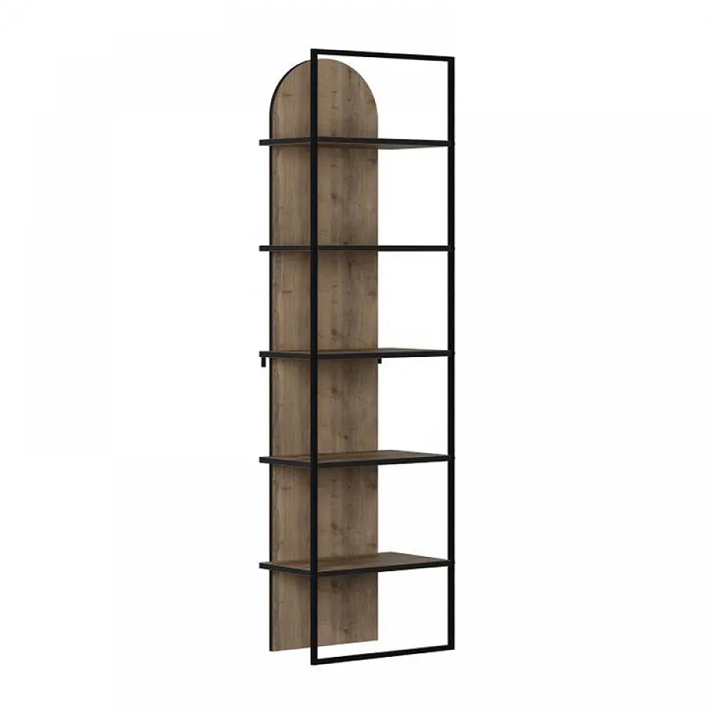 Βιβλιοθήκη Archy Megapap χρώμα ανοιχτό καρυδί 53x31,7x180εκ. - GP037-0261,3