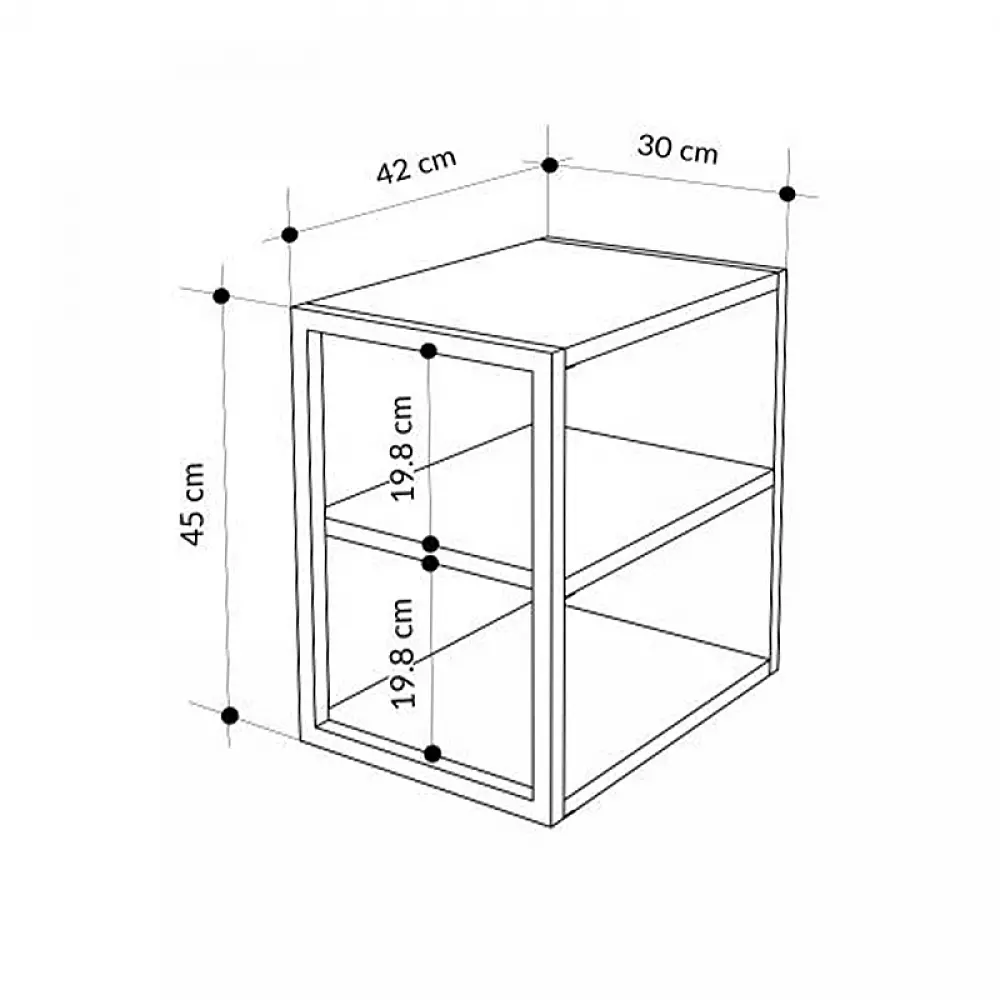 Τραπεζάκι βοηθητικό - Κομοδίνο Echo Megapap χρώμα sapphire oak 30x42x45εκ. - GP037-0263,2 Τραπεζάκι βοηθητικό - Κομοδίνο Echo Megapap χρώμα sapphire oak 30x42x45εκ. - GP037-0263,2