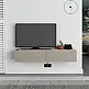 Έπιπλο τηλεόρασης επιτοίχιο Francy Megapap χρώμα sandstone 135x31,7x25εκ. - GP037-0266,1 Έπιπλο τηλεόρασης επιτοίχιο Francy Megapap χρώμα sandstone 135x31,7x25εκ. - GP037-0266,1