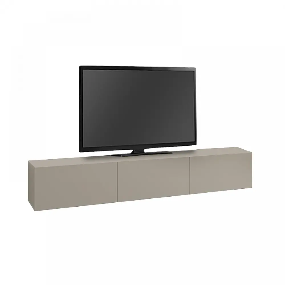 Έπιπλο τηλεόρασης επιτοίχιο Francy Megapap χρώμα sandstone 180x30x30εκ. - GP037-0267,1