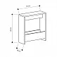 Τραπεζάκι βοηθητικό Simpi Megapap χρώμα sapphire oak 55x20x60εκ. - GP037-0270,3