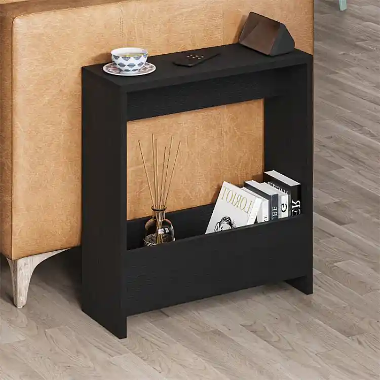 Τραπεζάκι βοηθητικό Simpi Megapap χρώμα black wood 55x20x60εκ. | GP037-0270,4