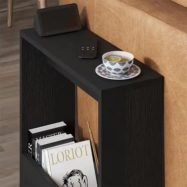 Τραπεζάκι βοηθητικό Simpi Megapap χρώμα black wood 55x20x60εκ. | GP037-0270,4
