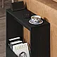 Τραπεζάκι βοηθητικό Simpi Megapap χρώμα black wood 55x20x60εκ. - GP037-0270,4