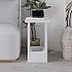 Τραπεζάκι βοηθητικό Tasos Megapap χρώμα λευκό 30x30x50,3εκ. - GP037-0272,1
