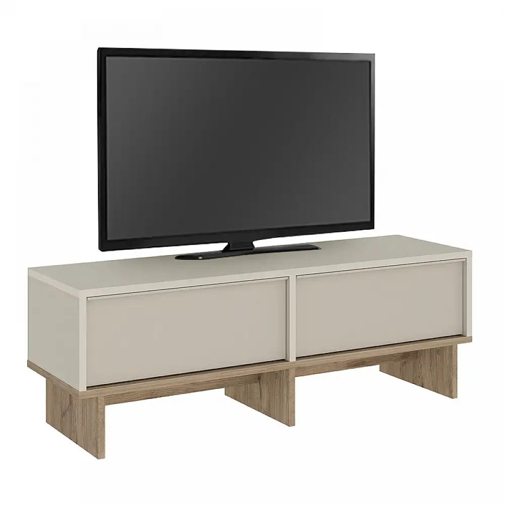 Έπιπλο τηλεόρασης Yuki Megapap χρώμα sandstone - sepet oak 118x35x40,6εκ. | GP037-0275,1