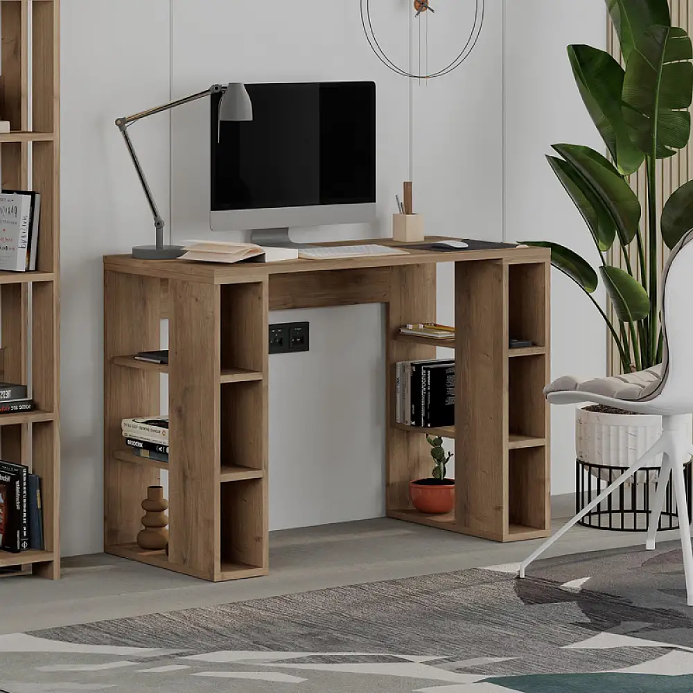 Γραφείο εργασίας Colmar Megapap χρώμα ανοιχτό καρυδί 106x50x75εκ. | GP037-0289,2