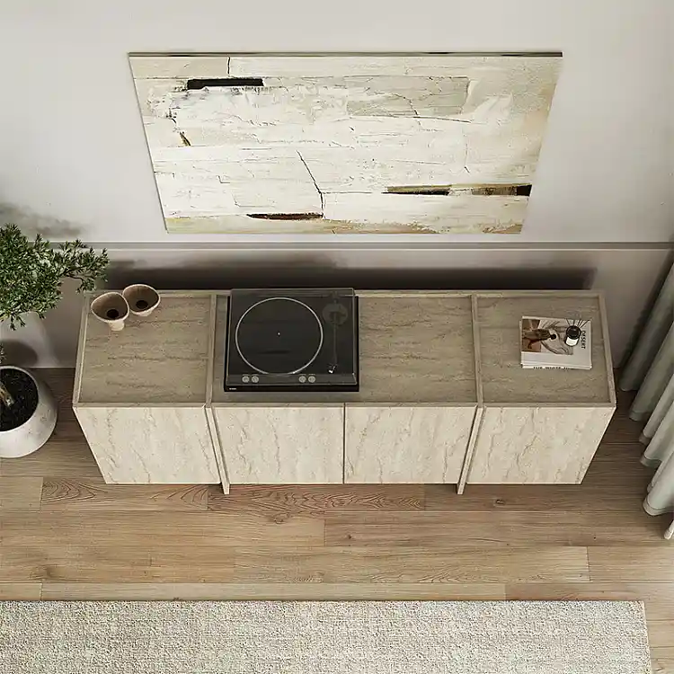 Μπουφές Dorma Megapap χρώμα travertine 180x45x80,2εκ. | GP037-0293,2