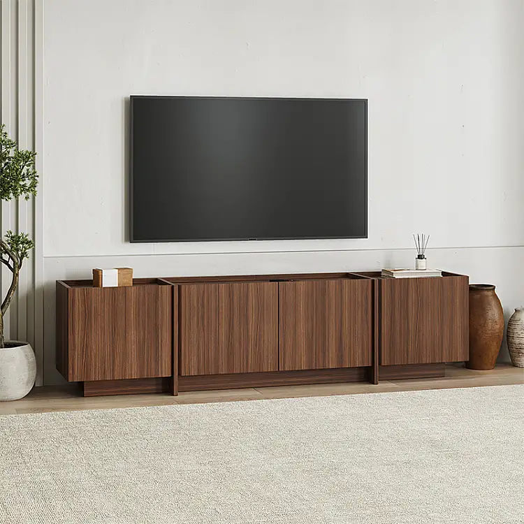 Έπιπλο τηλεόρασης Lowen Megapap χρώμα καρυδί milano 180x35x46,2εκ. | GP037-0294,1