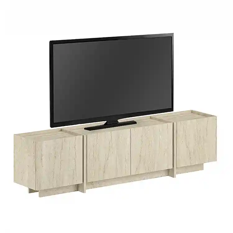 Έπιπλο τηλεόρασης Lowen Megapap χρώμα travertine 180x35x46,2εκ. | GP037-0294,2