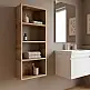 Ραφιέρα τοίχου Rafina Megapap χρώμα καρυδί Ud 40x15x90εκ. | GP037-0296,1