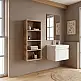 Ραφιέρα τοίχου Rafina Megapap χρώμα καρυδί Ud 40x15x90εκ. | GP037-0296,1