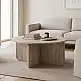 Τραπεζάκι σαλονιού Hillary Megapap χρώμα travertine Ø80x38εκ. | GP037-0302,1