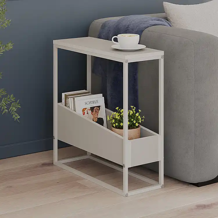 Τραπεζάκι βοηθητικό Lido Megapap χρώμα sandstone 60x22x62εκ. | GP037-0304,2