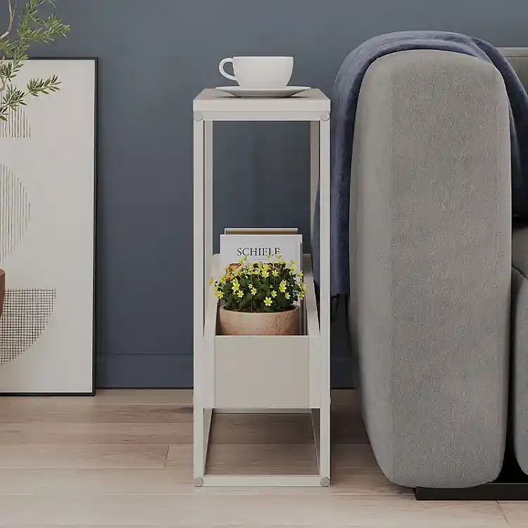 Τραπεζάκι βοηθητικό Lido Megapap χρώμα sandstone 60x22x62εκ. | GP037-0304,2