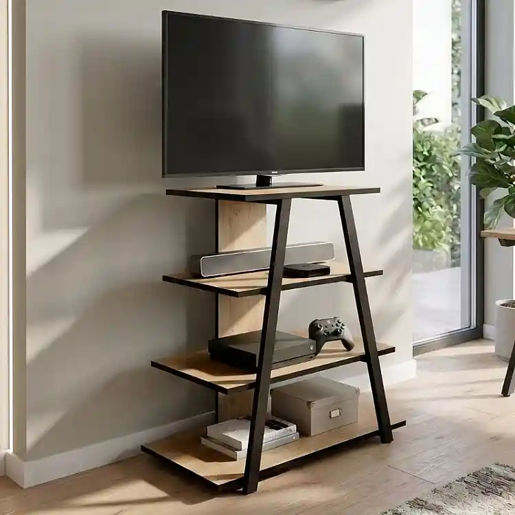 Έπιπλο τηλεόρασης Lyno Megapap χρώμα sapphire oak 70,4x54x80εκ. | GP037-0306,2
