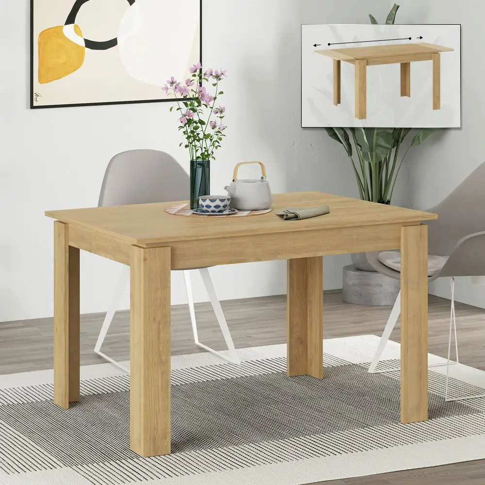 Τραπέζι Tolmen Megapap επεκτεινόμενο χρώμα sapphire oak 120/170x80x75εκ. | GP037-0316,1