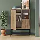 Μπουφές Amira Megapap χρώμα καρυδί Ud - black wood 90x40x125εκ. | GP037-0317,1