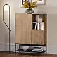 Μπουφές Amira Megapap χρώμα καρυδί Ud - black wood 90x40x125εκ. | GP037-0317,1