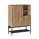 Μπουφές Amira Megapap χρώμα καρυδί Ud - black wood 90x40x125εκ. | GP037-0317,1