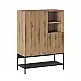 Μπουφές Amira Megapap χρώμα καρυδί Ud - black wood 90x40x125εκ. | GP037-0317,1
