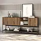 Μπουφές Amira Megapap χρώμα καρυδί Ud - black wood 180x40x80εκ. | GP037-0318,1
