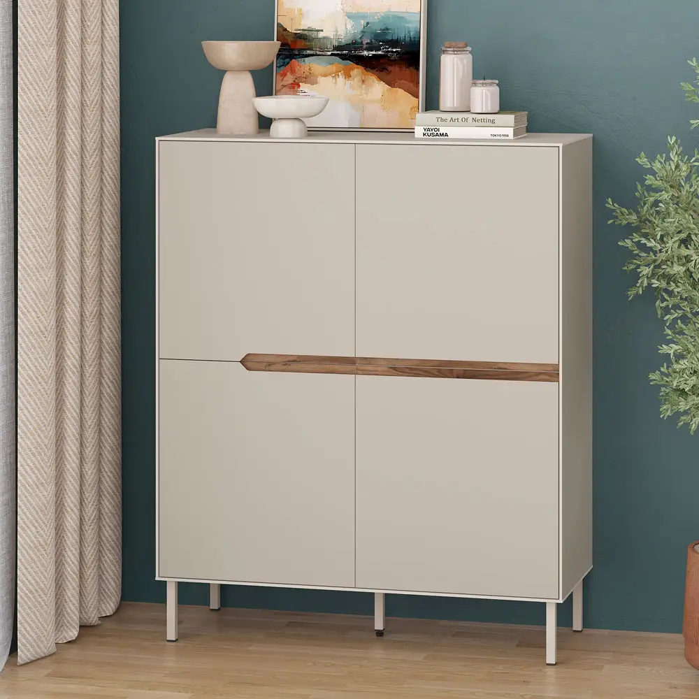 Μπουφές Arch Megapap χρώμα sandstone 98x40x120,5εκ. | GP037-0321,1