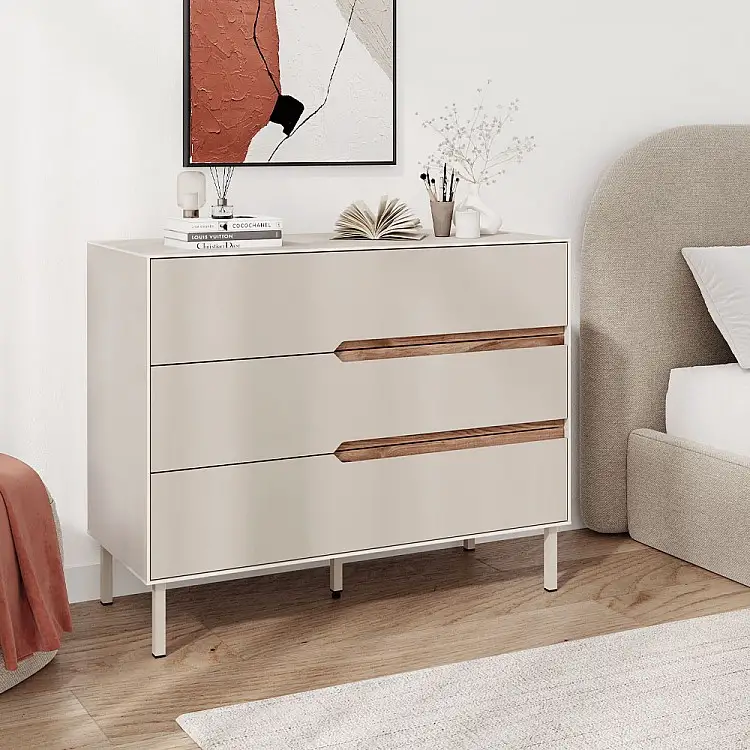 Συρταριέρα Arch Megapap χρώμα sandstone 98x40x78,5εκ. | GP037-0322,1