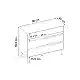 Συρταριέρα Arch Megapap χρώμα sandstone 98x40x78,5εκ. | GP037-0322,1