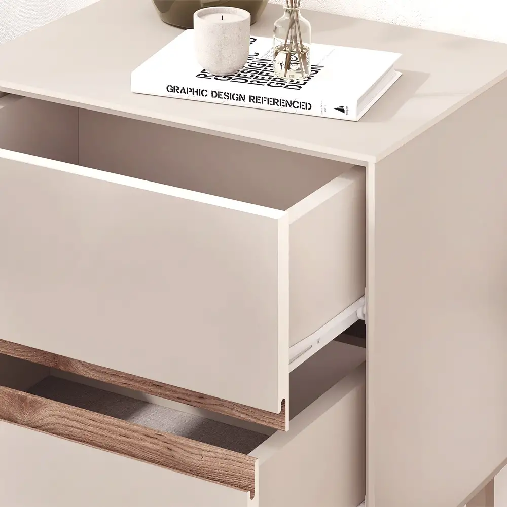 Κομοδίνο Arch Megapap χρώμα sandstone 45x35x52,5εκ. | GP037-0323,1