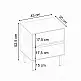 Κομοδίνο Arch Megapap χρώμα sandstone 45x35x52,5εκ. | GP037-0323,1