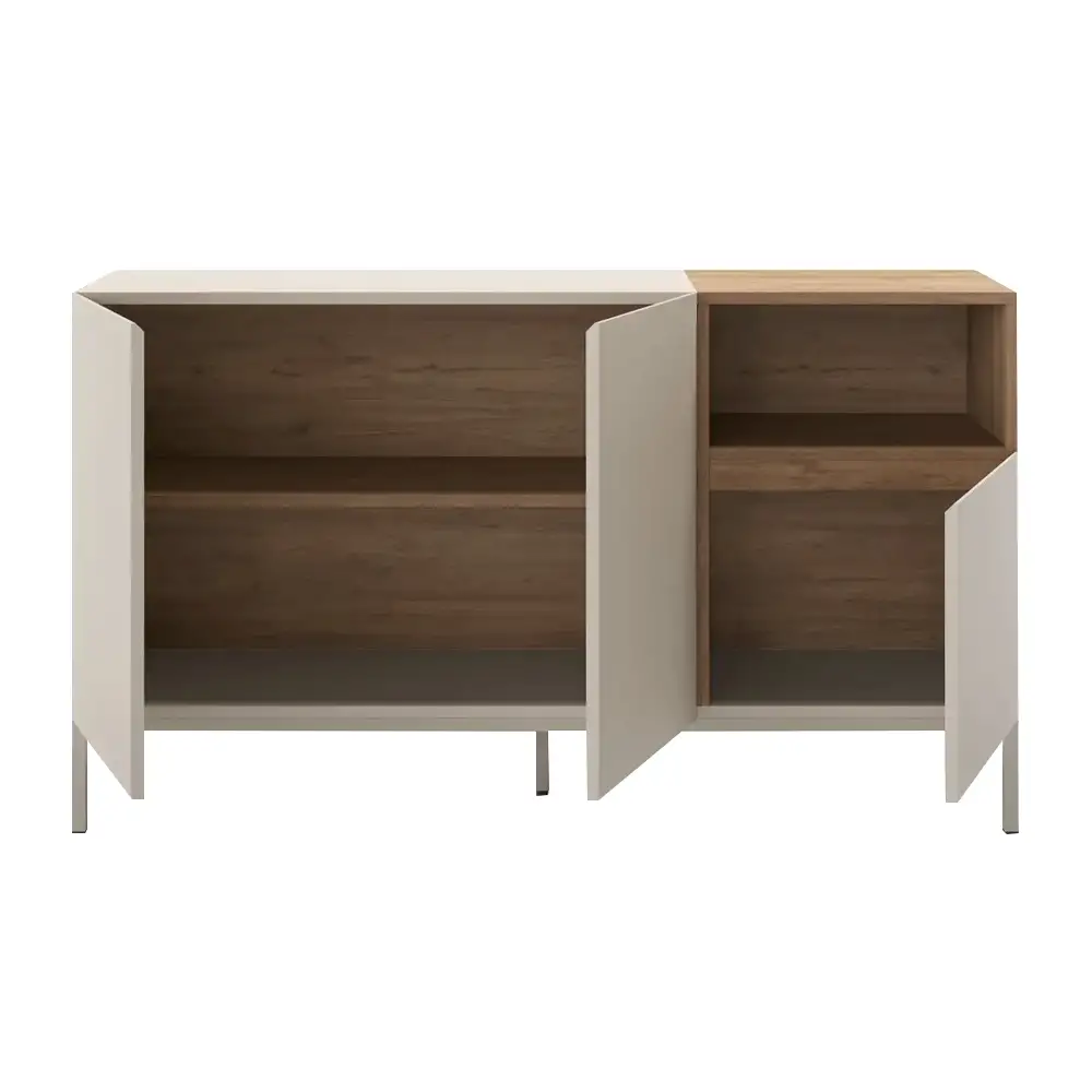 Μπουφές Cailin Megapap χρώμα sandstone - sepet oak 140x41,8x80εκ. | GP037-0326,2