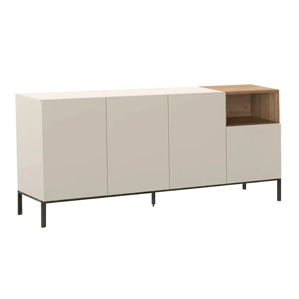 Μπουφές Cailin Megapap χρώμα sandstone - sepet oak 180x41,8x80εκ. | GP037-0327,2