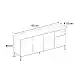 Μπουφές Cailin Megapap χρώμα sandstone - sepet oak 180x41,8x80εκ. | GP037-0327,2