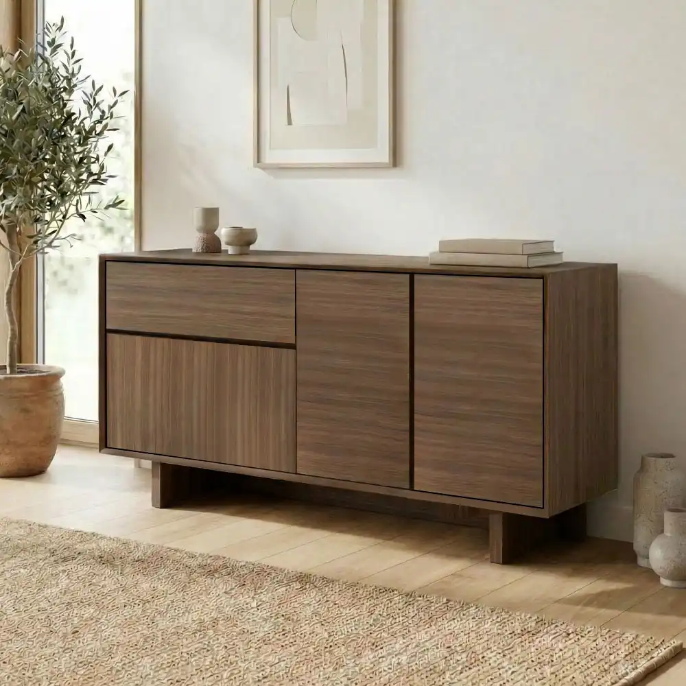 Μπουφές Capri Megapap χρώμα καρυδί milano 146x45x76,5εκ. | GP037-0331,1
