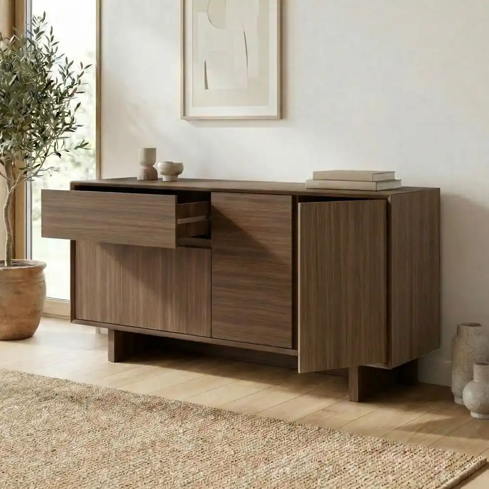 Μπουφές Capri Megapap χρώμα καρυδί milano 146x45x76,5εκ. | GP037-0331,1