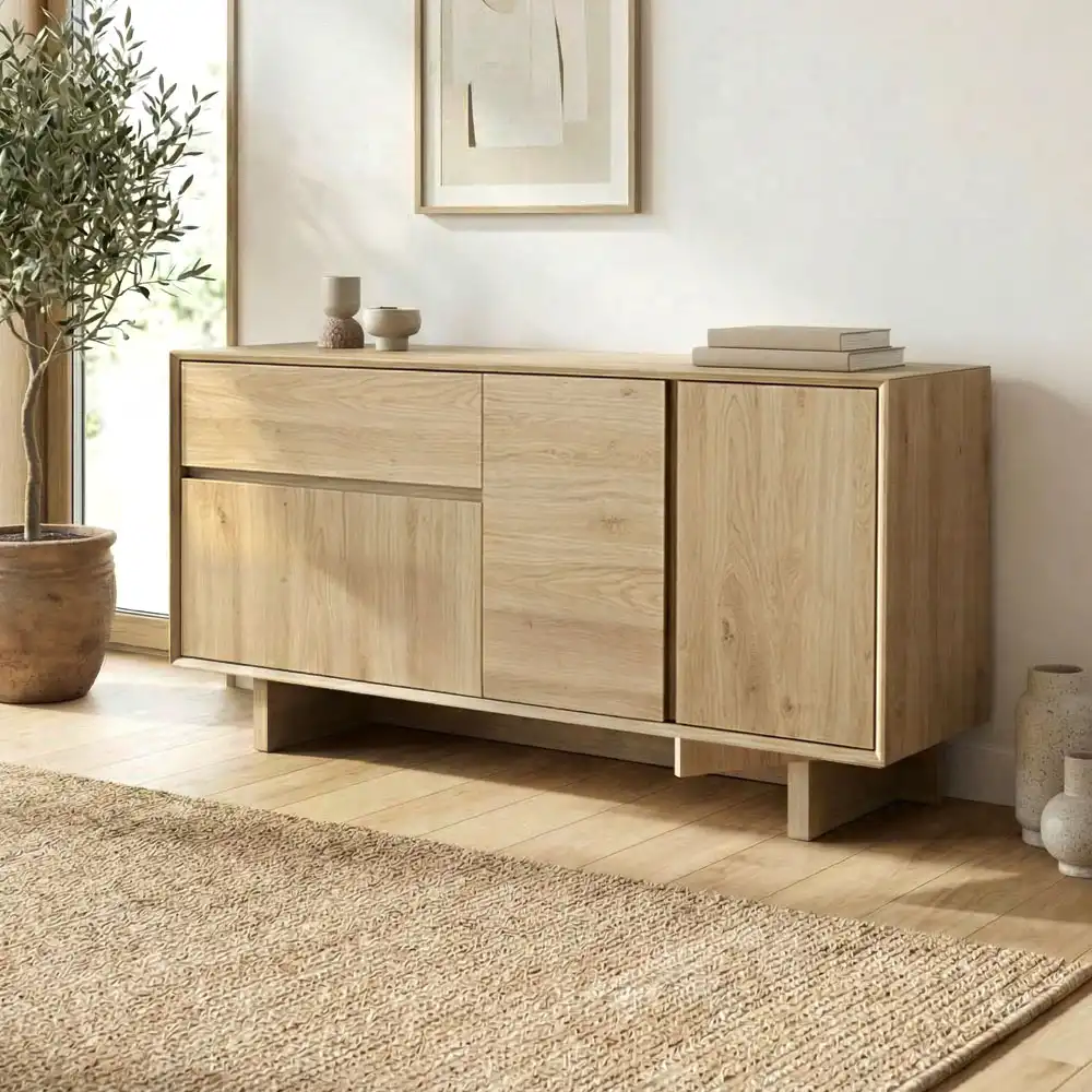 Μπουφές Capri Megapap χρώμα sapphire oak 146x45x76,5εκ. | GP037-0331,2