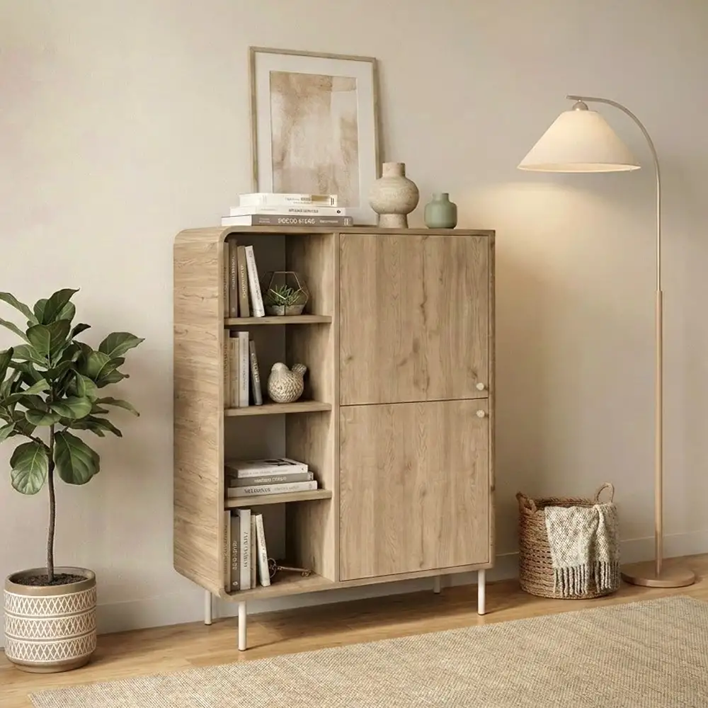 Μπουφές Colia Megapap χρώμα sepet oak 85x44x120,4εκ. | GP037-0333,1
