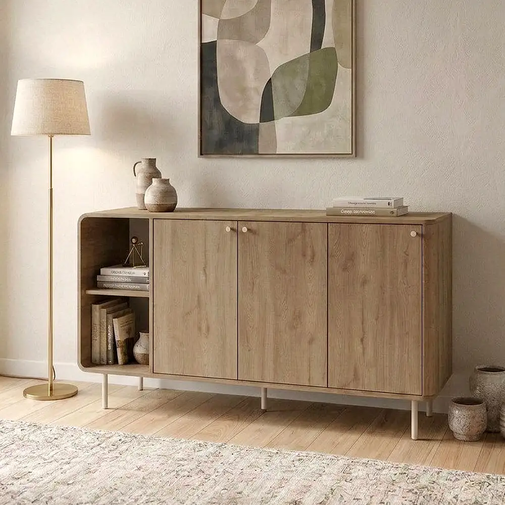Μπουφές Colia Megapap χρώμα sepet oak 150x44x80εκ. | GP037-0334,1