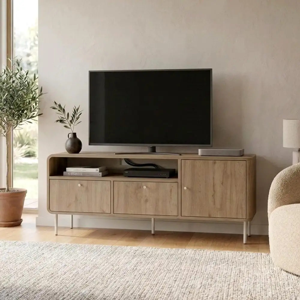 Έπιπλο τηλεόρασης Colia Megapap χρώμα sepet oak 140,3x34x55,7εκ. | GP037-0336,1