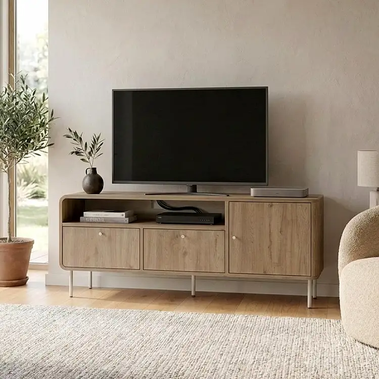Έπιπλο τηλεόρασης Colia Megapap χρώμα sepet oak 140,3x34x55,7εκ. | GP037-0336,1
