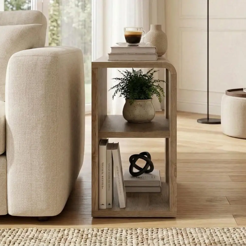 Τραπεζάκι βοηθητικό Colia Megapap χρώμα sepet oak 58x25x50εκ. | GP037-0337,1