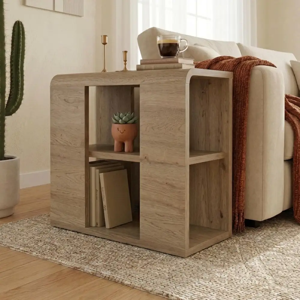 Τραπεζάκι βοηθητικό Colia Megapap χρώμα sepet oak 58x25x50εκ. | GP037-0337,1