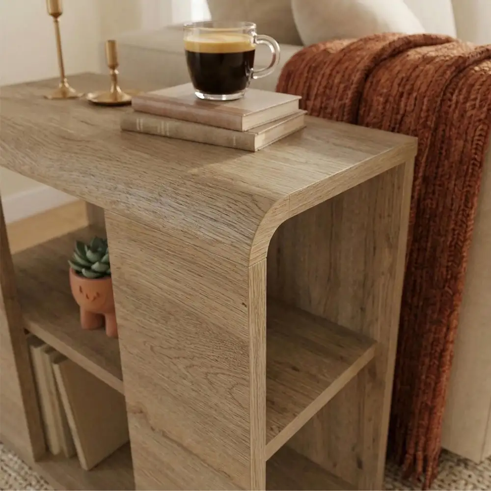 Τραπεζάκι βοηθητικό Colia Megapap χρώμα sepet oak 58x25x50εκ. | GP037-0337,1