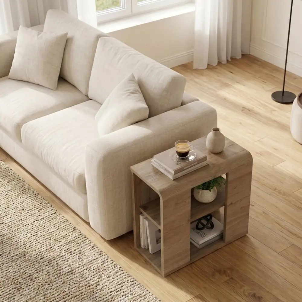 Τραπεζάκι βοηθητικό Colia Megapap χρώμα sepet oak 58x25x50εκ. | GP037-0337,1