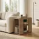 Τραπεζάκι βοηθητικό Colia Megapap χρώμα sepet oak 58x25x50εκ. | GP037-0337,1