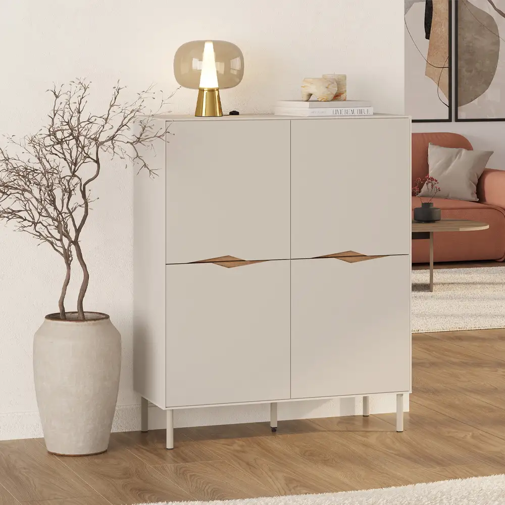 Μπουφές Marquise Megapap χρώμα sandstone 98x40x120εκ. | GP037-0338,1