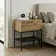 Κομοδίνο Melis Megapap χρώμα καρυδί Ud 45x35x56,4εκ. | GP037-0348,1