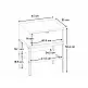 Κομοδίνο Melis Megapap χρώμα καρυδί Ud 45x35x56,4εκ. | GP037-0348,1